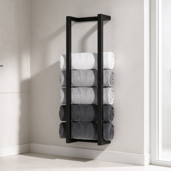 Stainless Steel Wall-Mounted Towel Rack