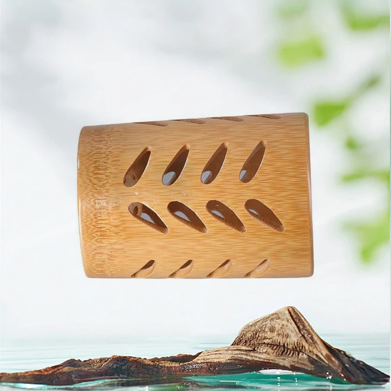 Quick-Dry Bamboo Holder with Drain Base - Image 2