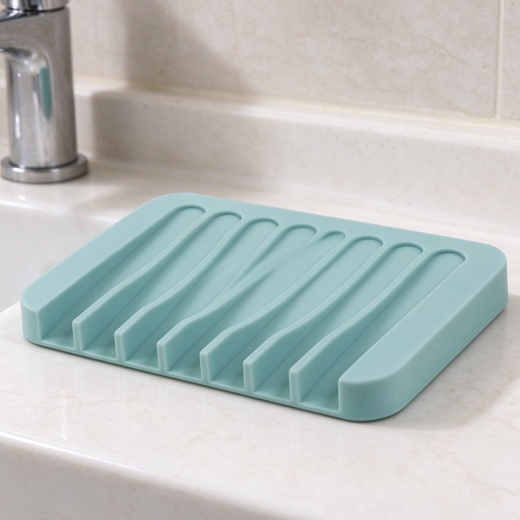 3-Piece Silicone Self-Draining Soap Saver Set