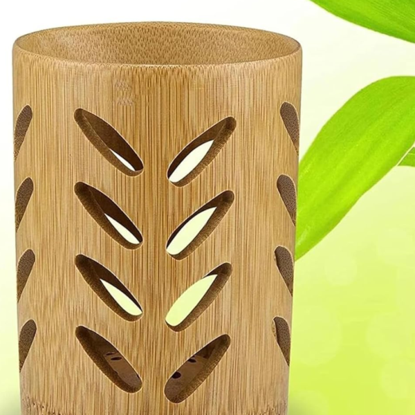 Bamboo Cup with Draining Slot