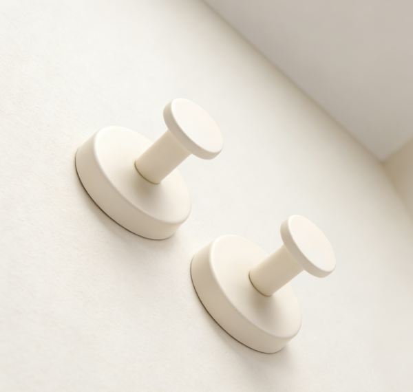 8-Piece Adhesive Stainless Steel Towel and Robe Hook Set