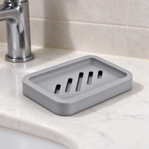 2-Piece Draining Soap Dish with Water Tray