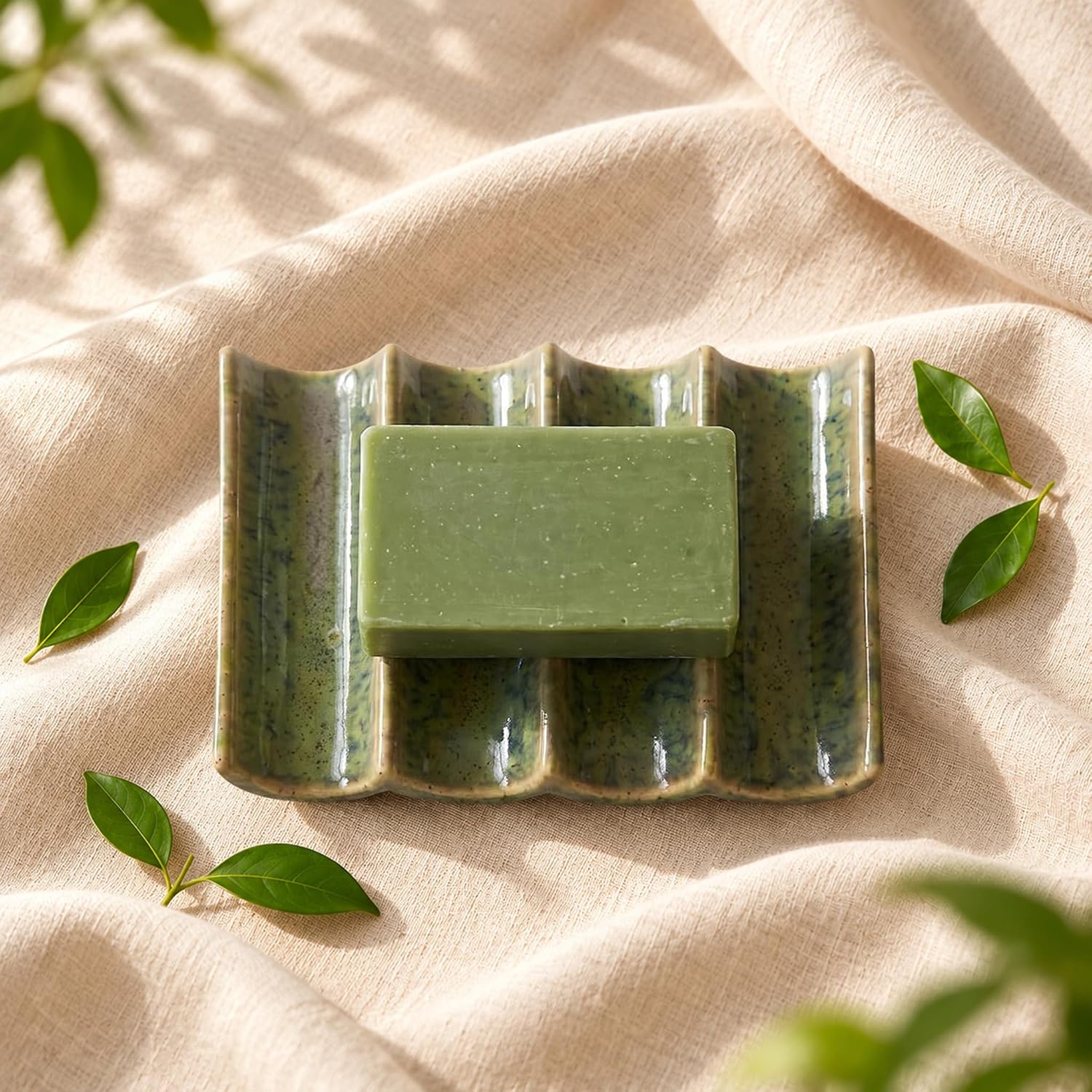 Ceramic Draining Bar Soap Holder